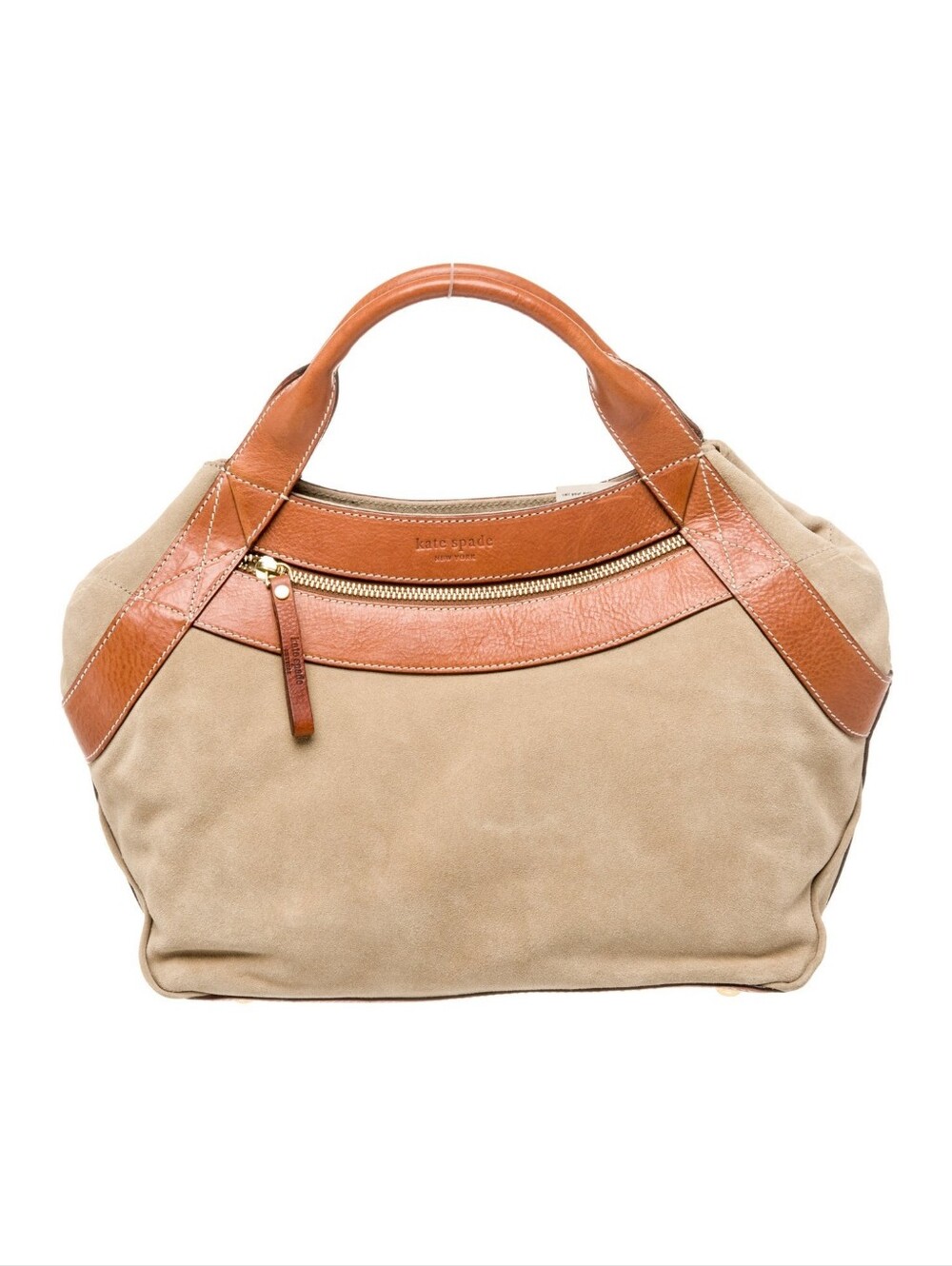Kate Spade Tan Suede Top Handle Bag NWOT